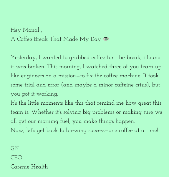 CEO email engage employees