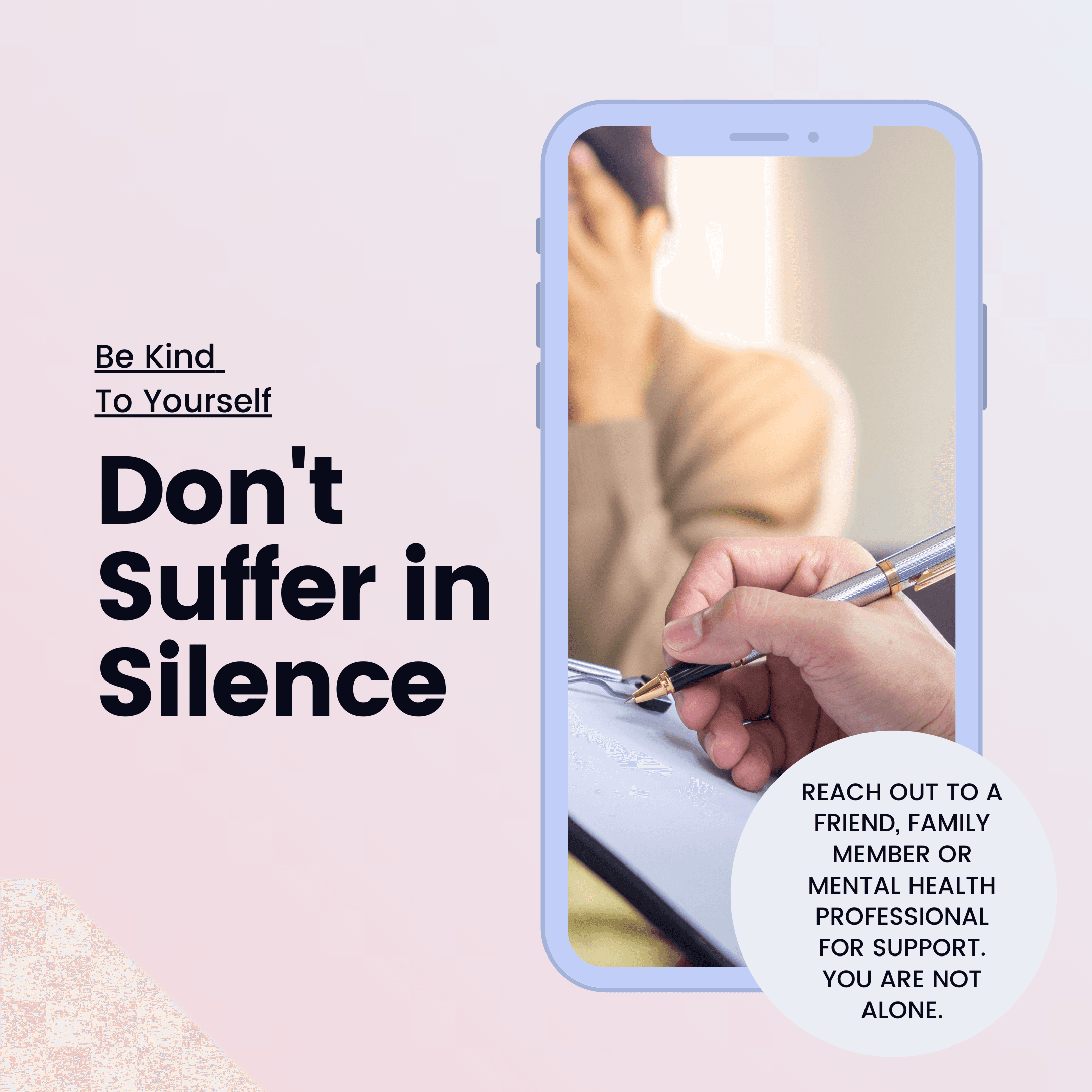 Don't Suffer in Silence: Talk to Someone About Feeling Depressed